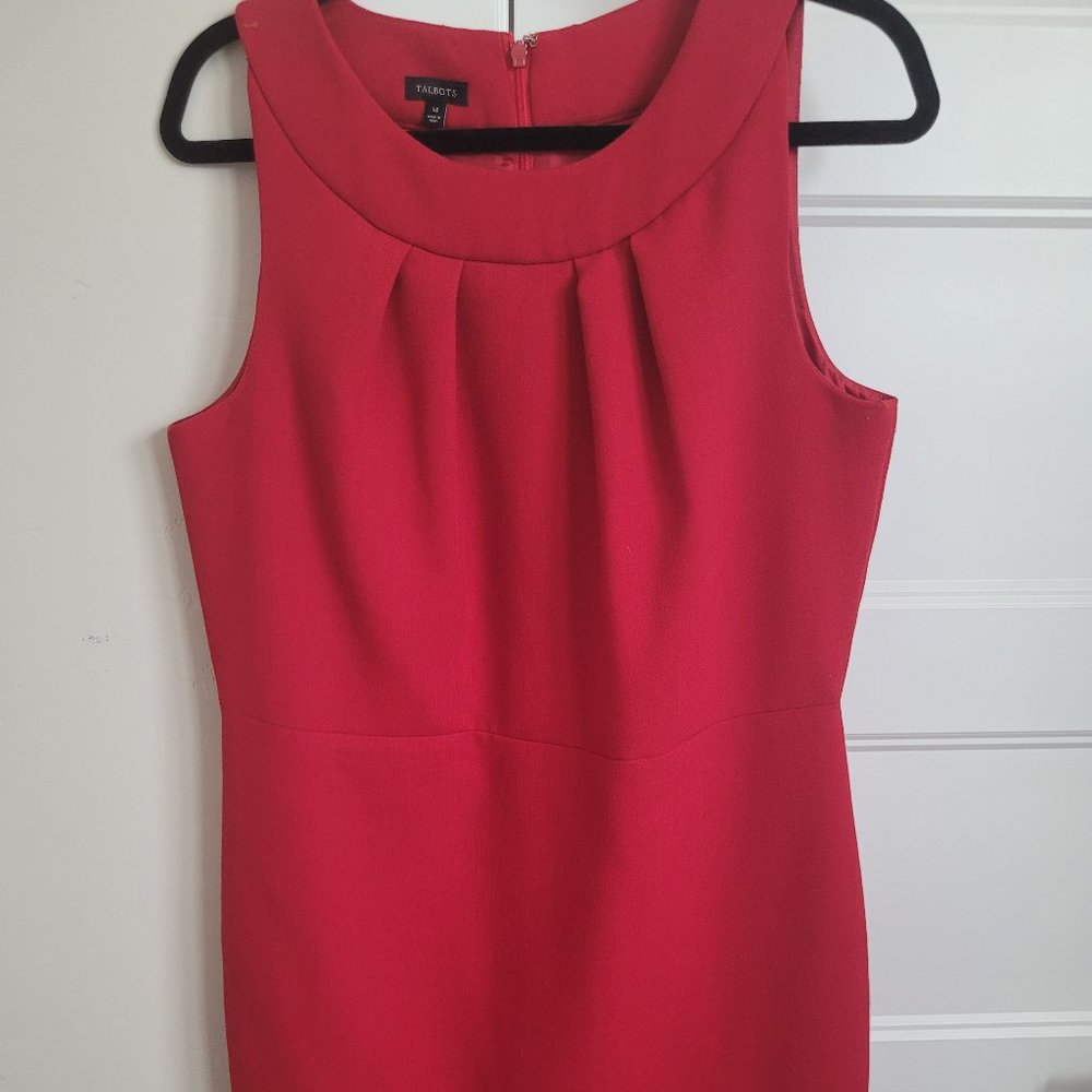 Talbots red dress Sleeveless size 14 - Picture 3 of 9